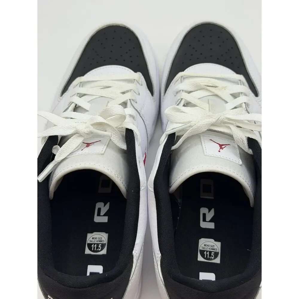 Jordan Court Connect Low White Black Gym Red Men’s Size 11.5 IQ5698-101 Shoes